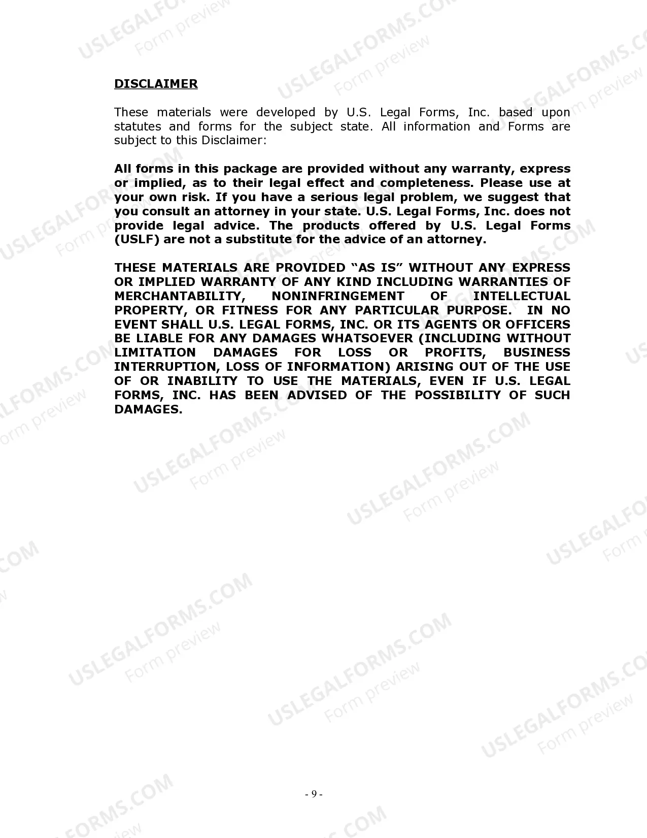 Preview California Real Estate Home Sales Package with Contract of Sale, Disclosure Statements and more for Residential House