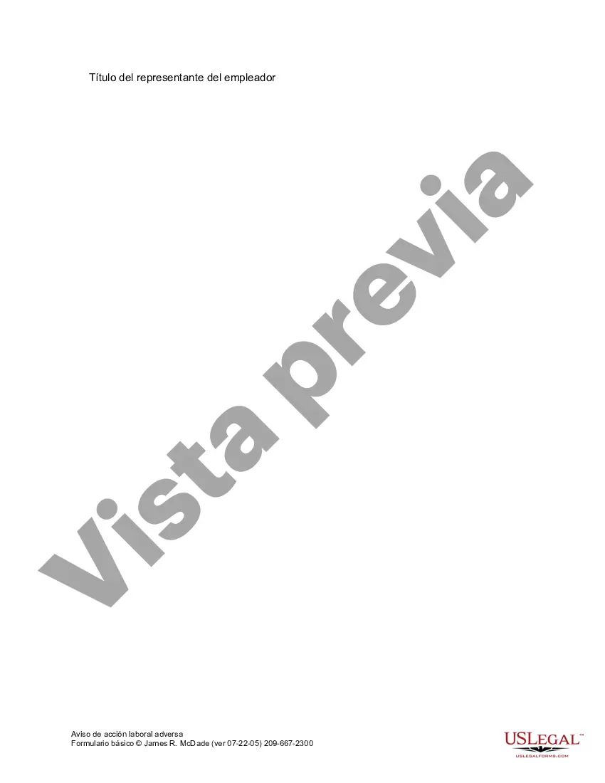 Preview Aviso de acción laboral adversa