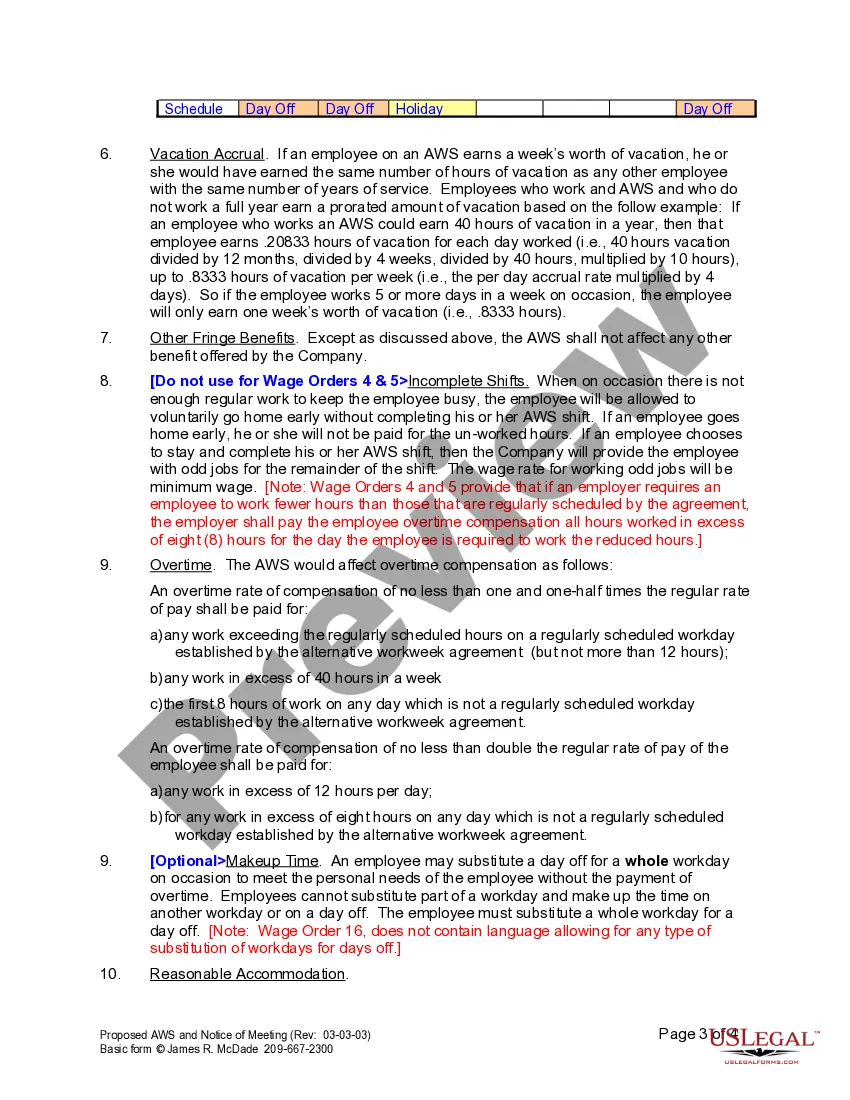 Get Proposed AWS and Notice of Meeting Preview Proposed AWS and Notice of Meeting