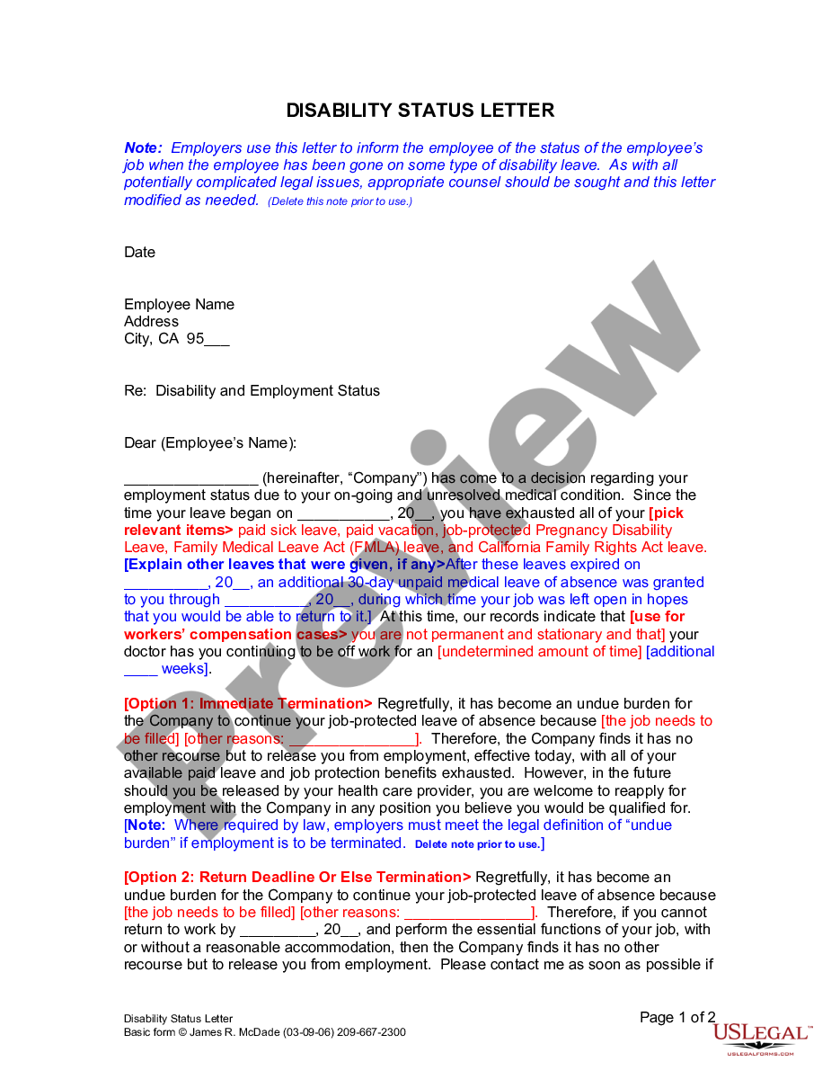 page 0 Disability Status Letter preview