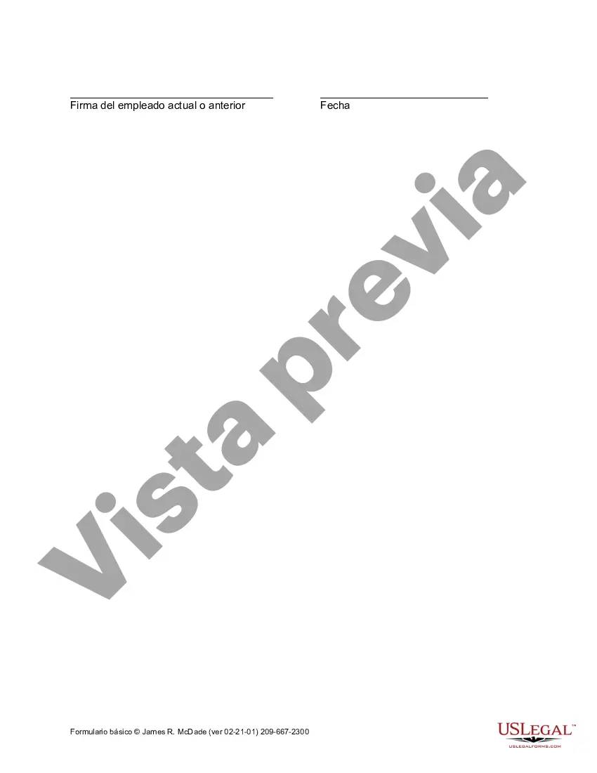 Preview Formulario de Referencia de Empleo