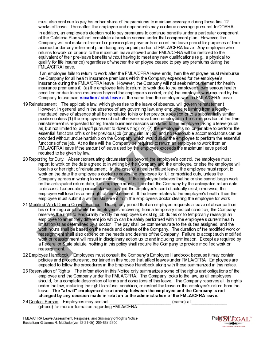 Get FMLA Request and Summary of Rights Notice Preview FMLA Request and Summary of Rights Notice
