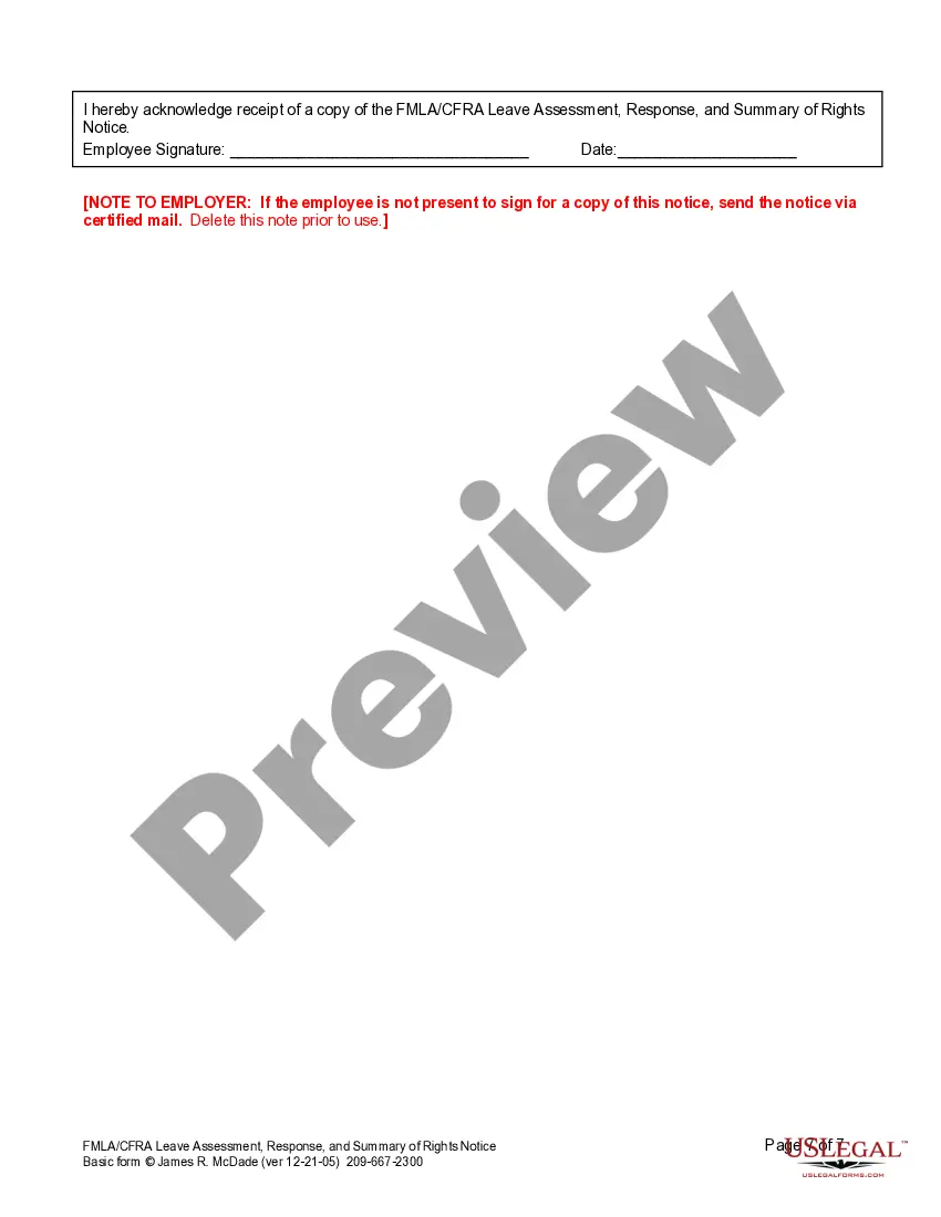 Get FMLA Request and Summary of Rights Notice Preview FMLA Request and Summary of Rights Notice