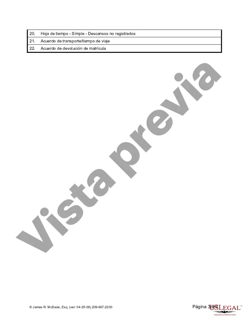 Preview Lista de formularios de personal