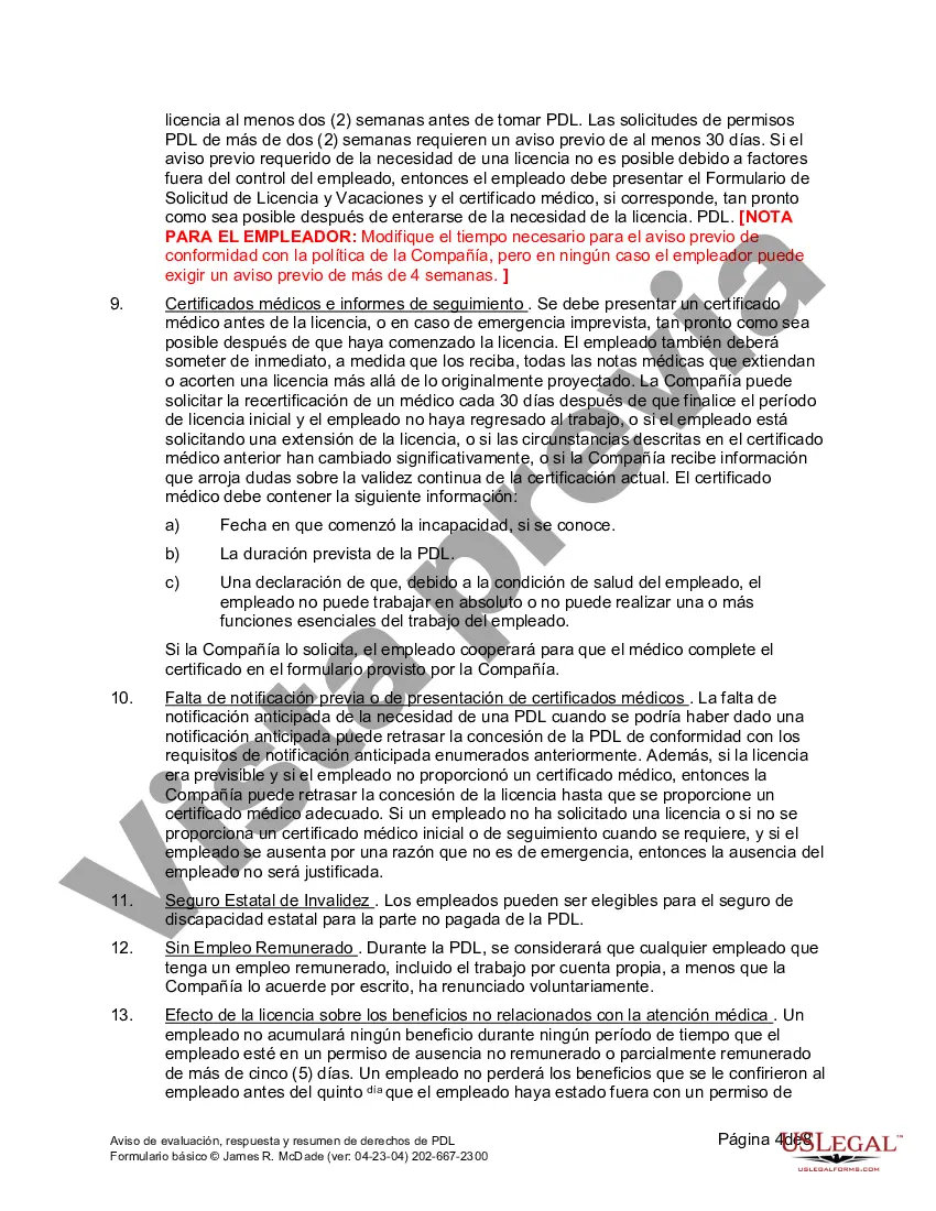 Get Aviso y respuesta a solicitud de PDL Preview Aviso y respuesta a solicitud de PDL