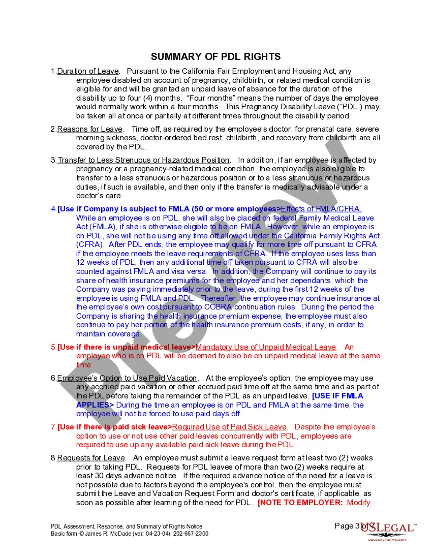 Get PDL Request Response and Notice Preview PDL Request Response and Notice