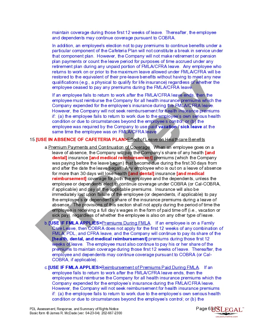 Get PDL Request Response and Notice Preview PDL Request Response and Notice