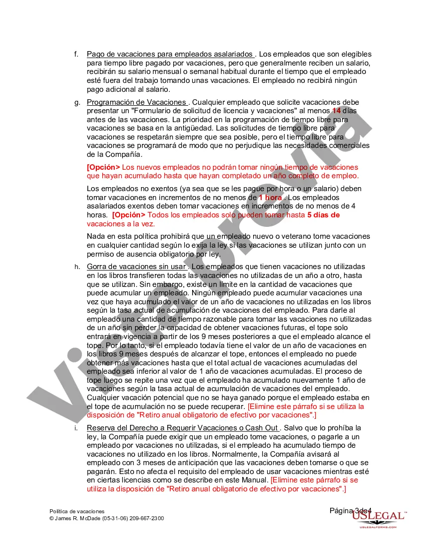 Preview Política de vacaciones