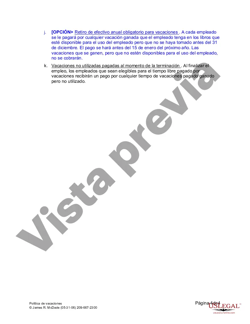 Preview Política de vacaciones