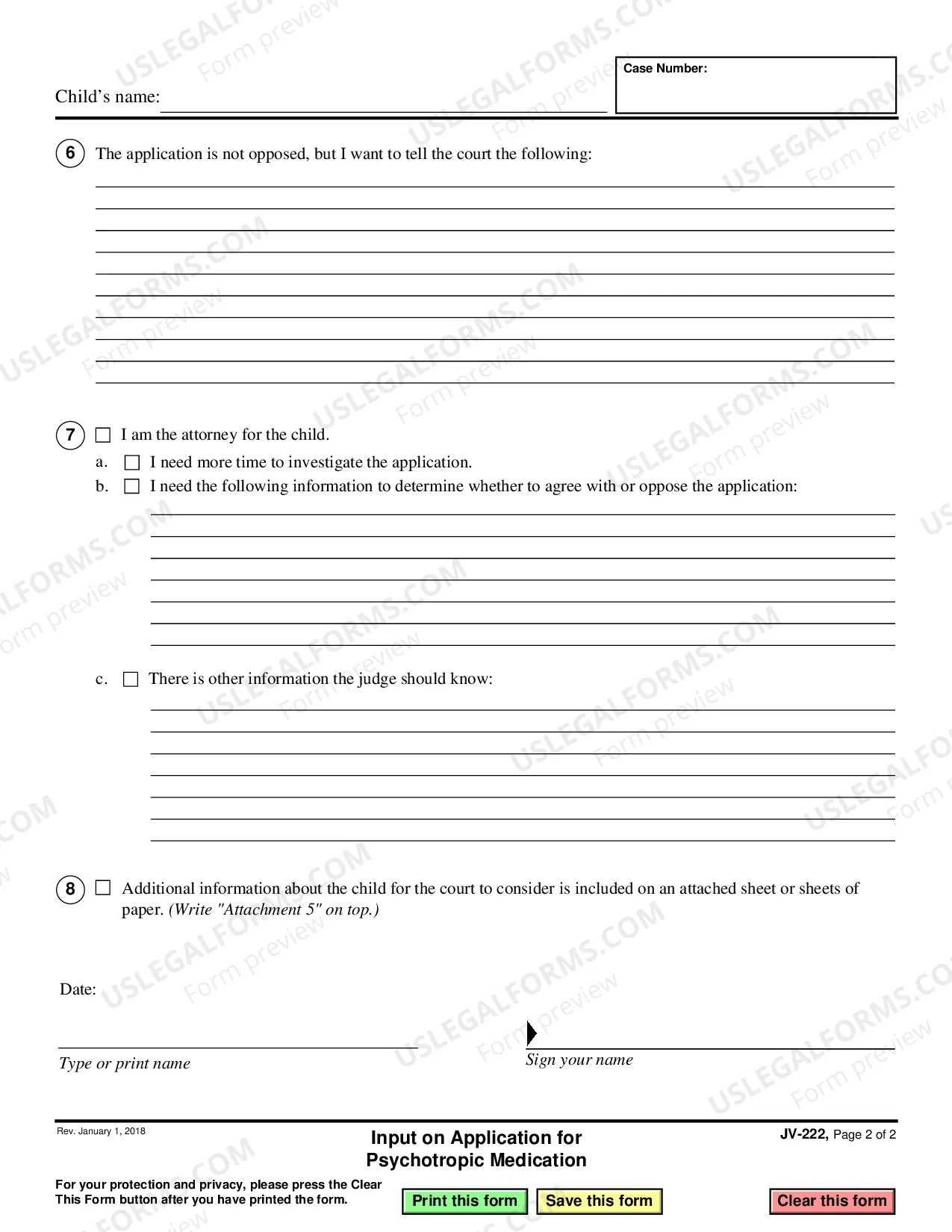 Preview Opposition to Application Regarding Psychotropic Medicine
