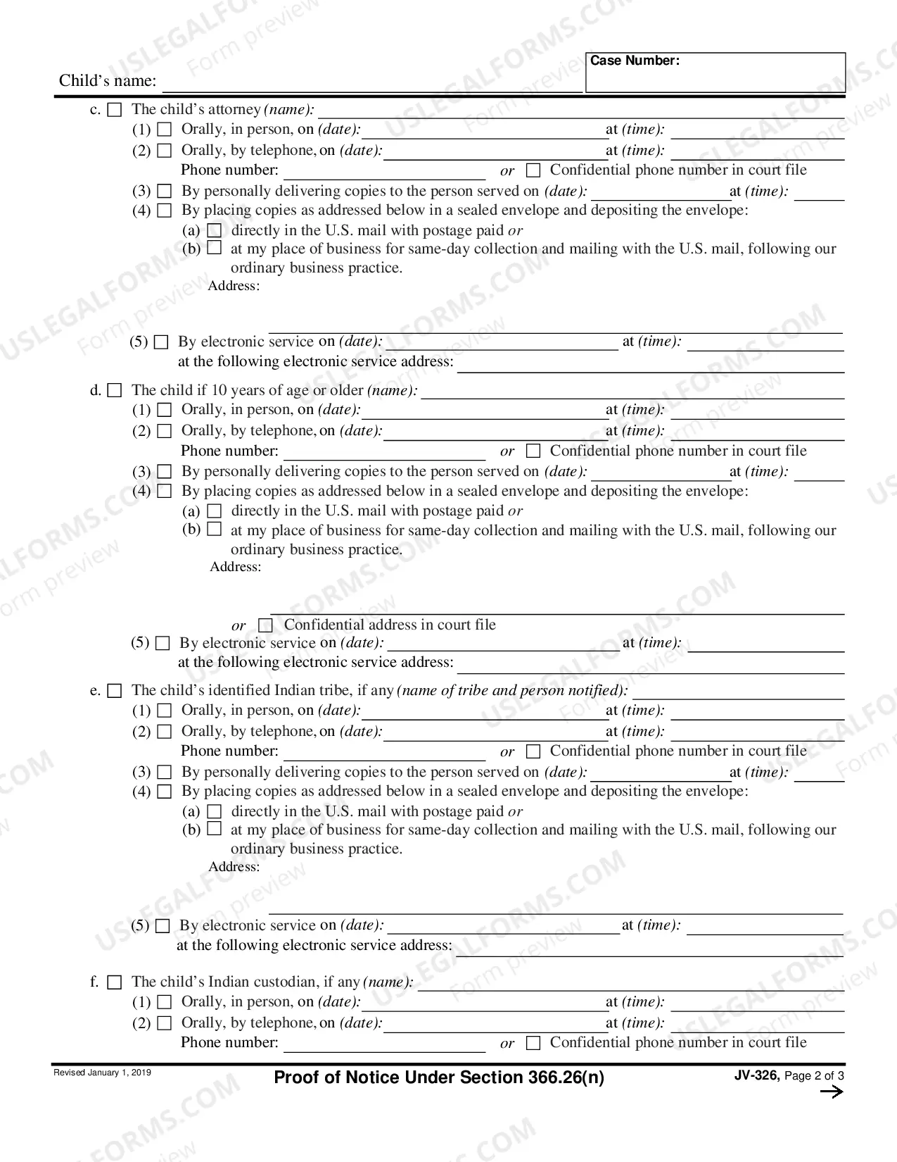 Preview Proof of Notice