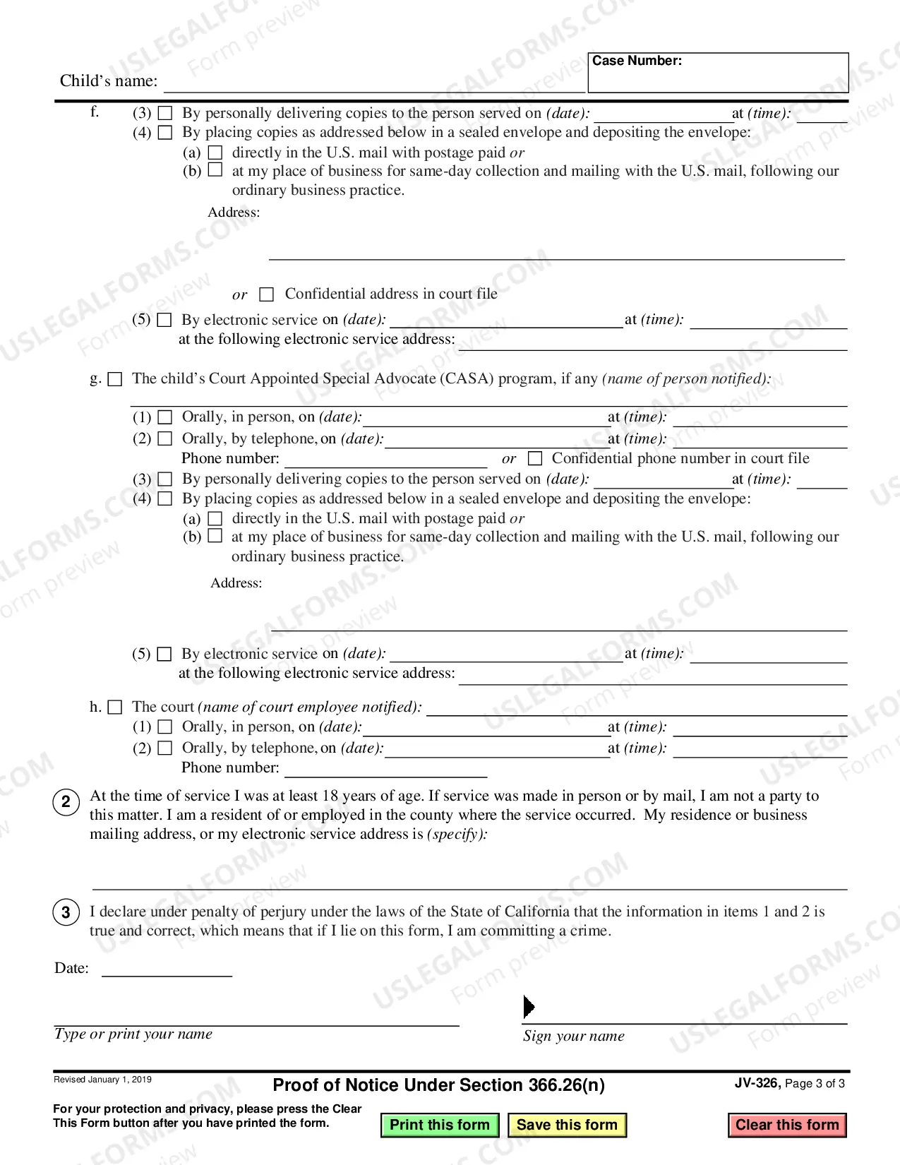 Preview Proof of Notice