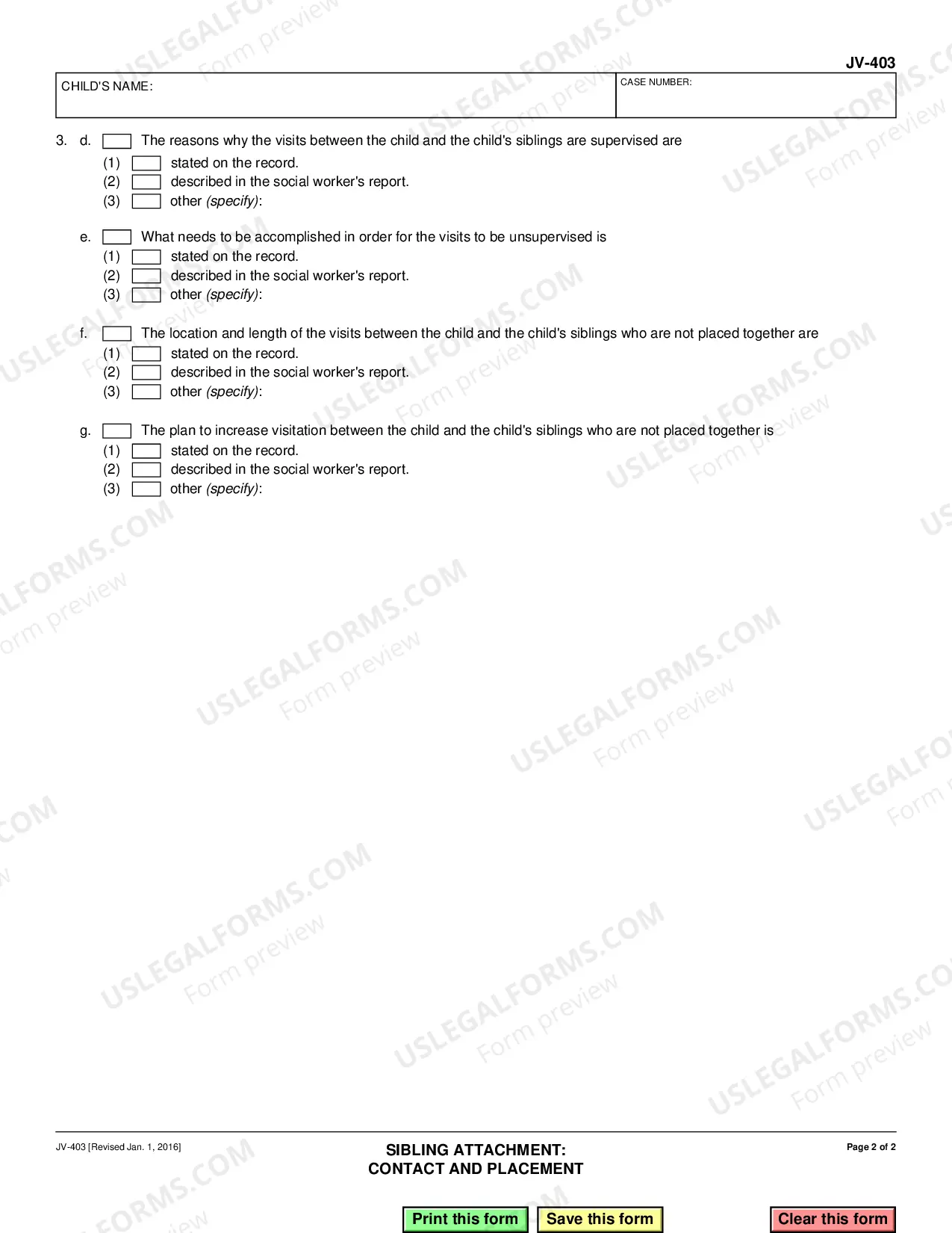 Preview Sibling Attachment - Contact and Placement