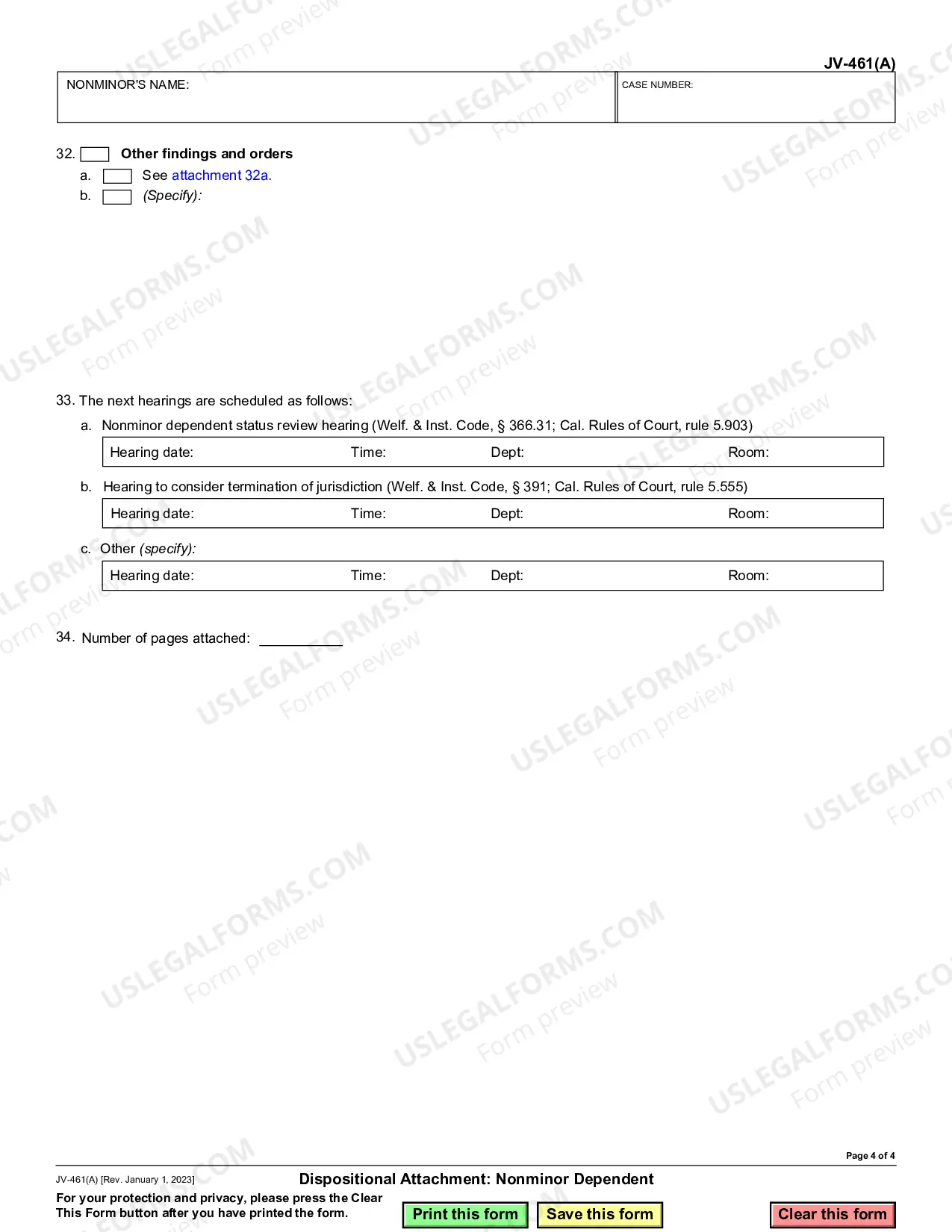 Preview Dispositional Attachment - Nonminor Dependent