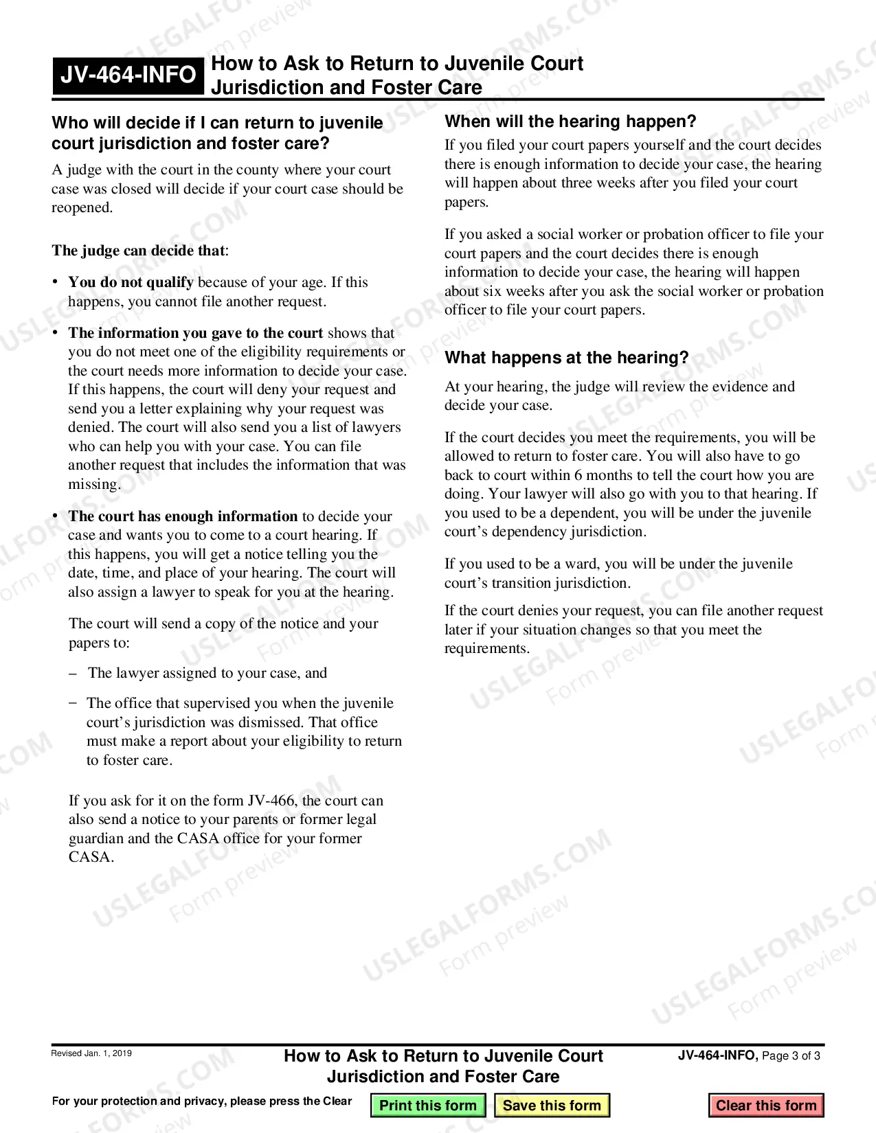Preview How to Ask to Return to Juvenile Court Jurisdiction and Foster Care