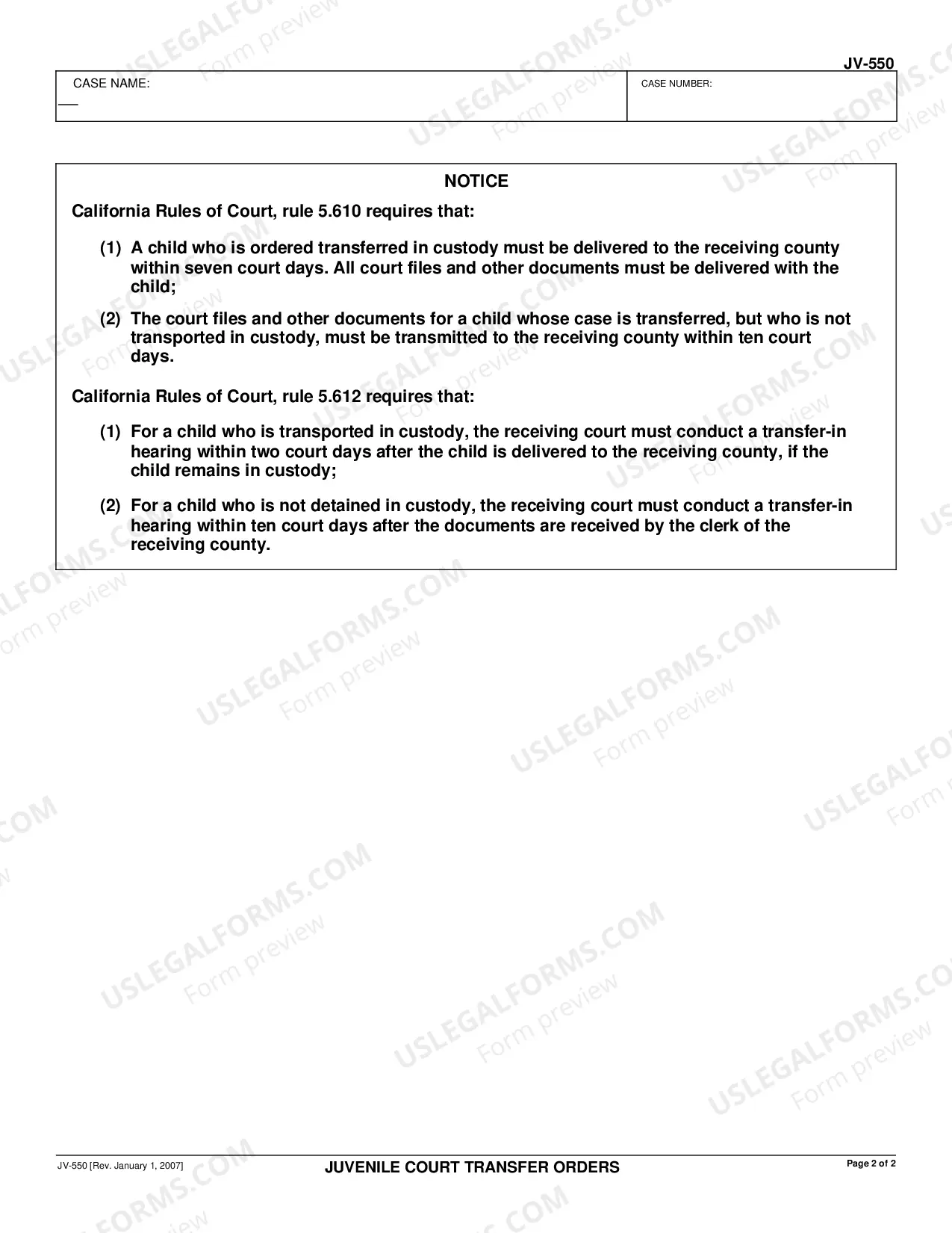 Preview Juvenile Court Transfer Orders