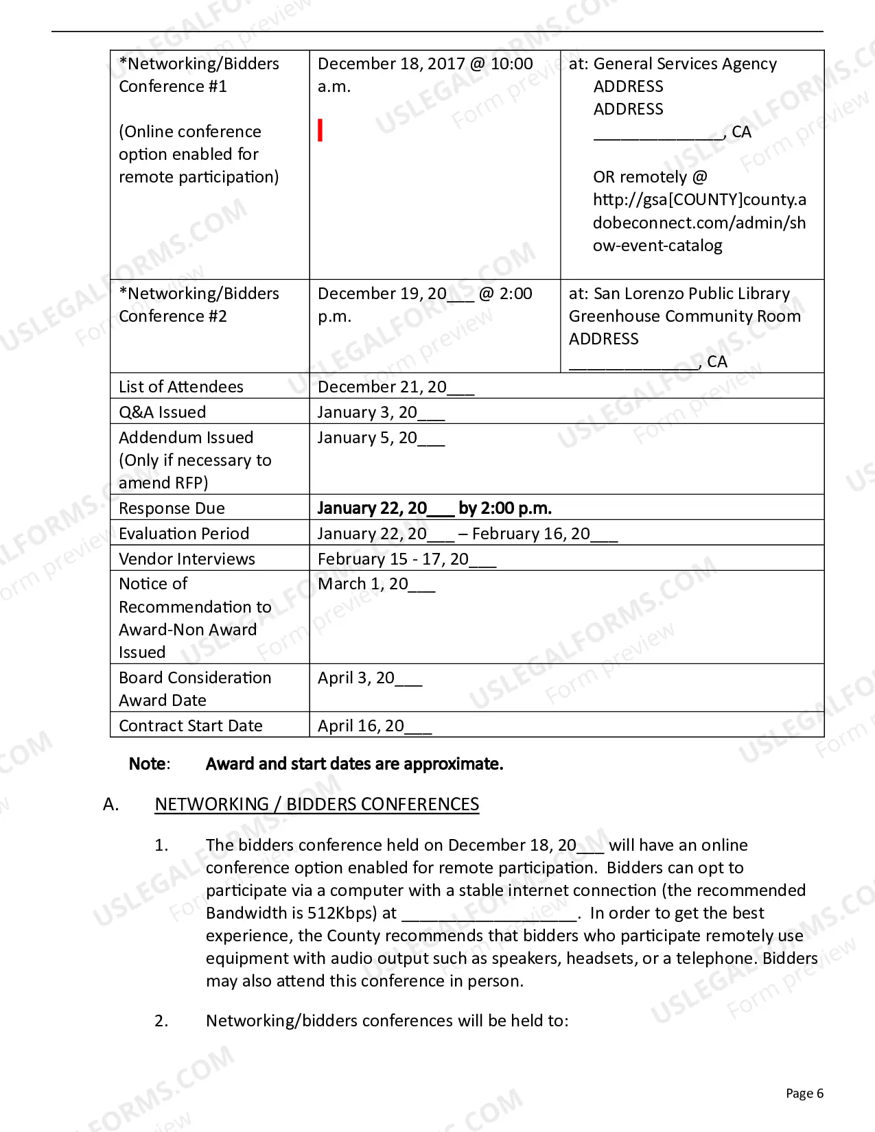 Preview Request for Proposal for Real Estate Master Plan