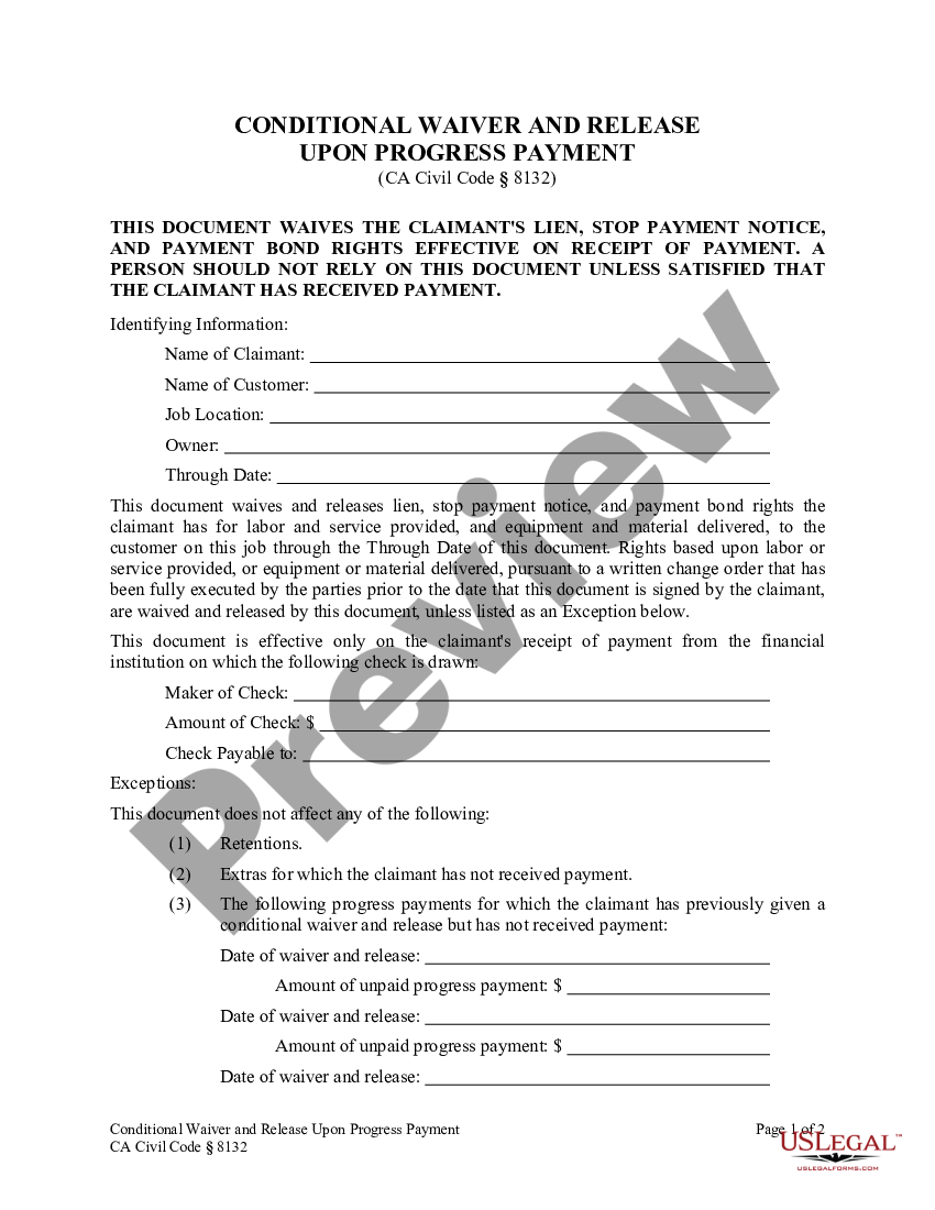 Printable Conditional Waiver And Release Upon Final Payment Forms My