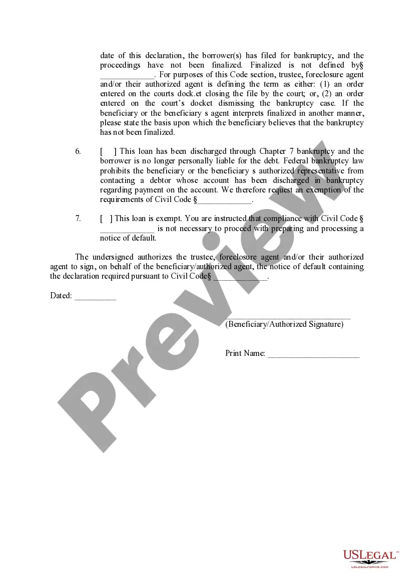 Get Notice of Default and Election to Sell Under Deed of Trust Preview Notice of Default and Election to Sell Under Deed of Trust