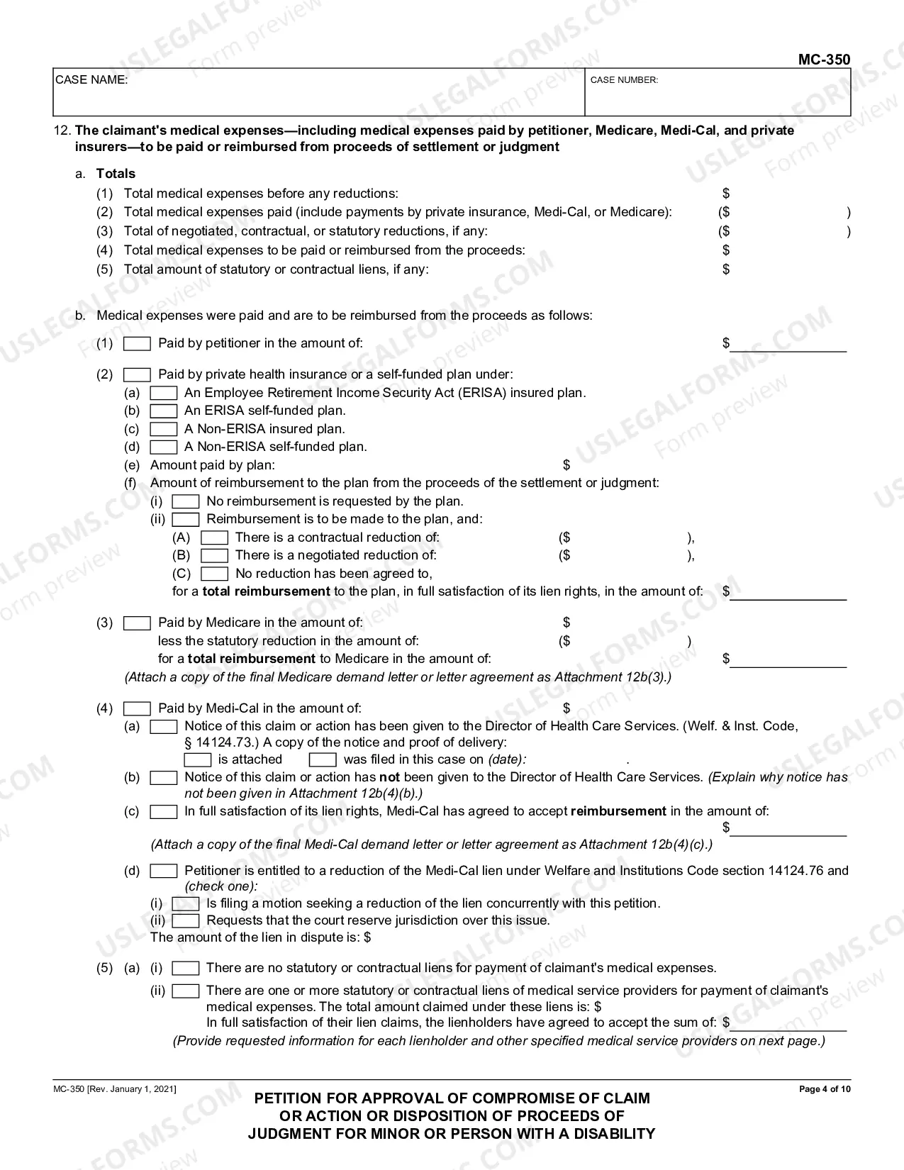 Preview Petition to Approve Compromise of Claim