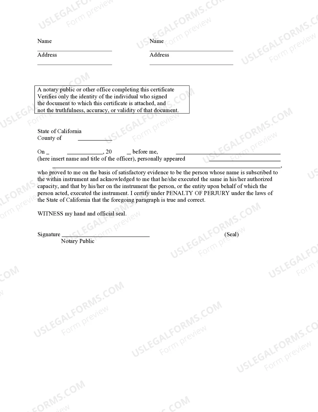 Preview General Power of Attorney - General Powers