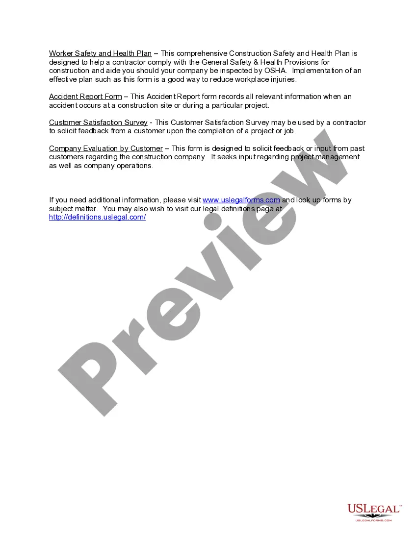 Get California Contractors Forms Package Preview California Contractors Forms Package