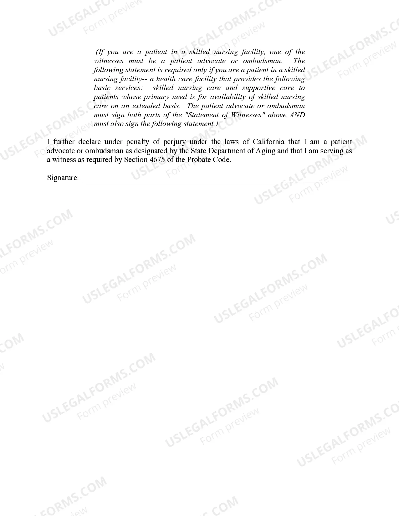 Preview Durable Power of Attorney for Health Care