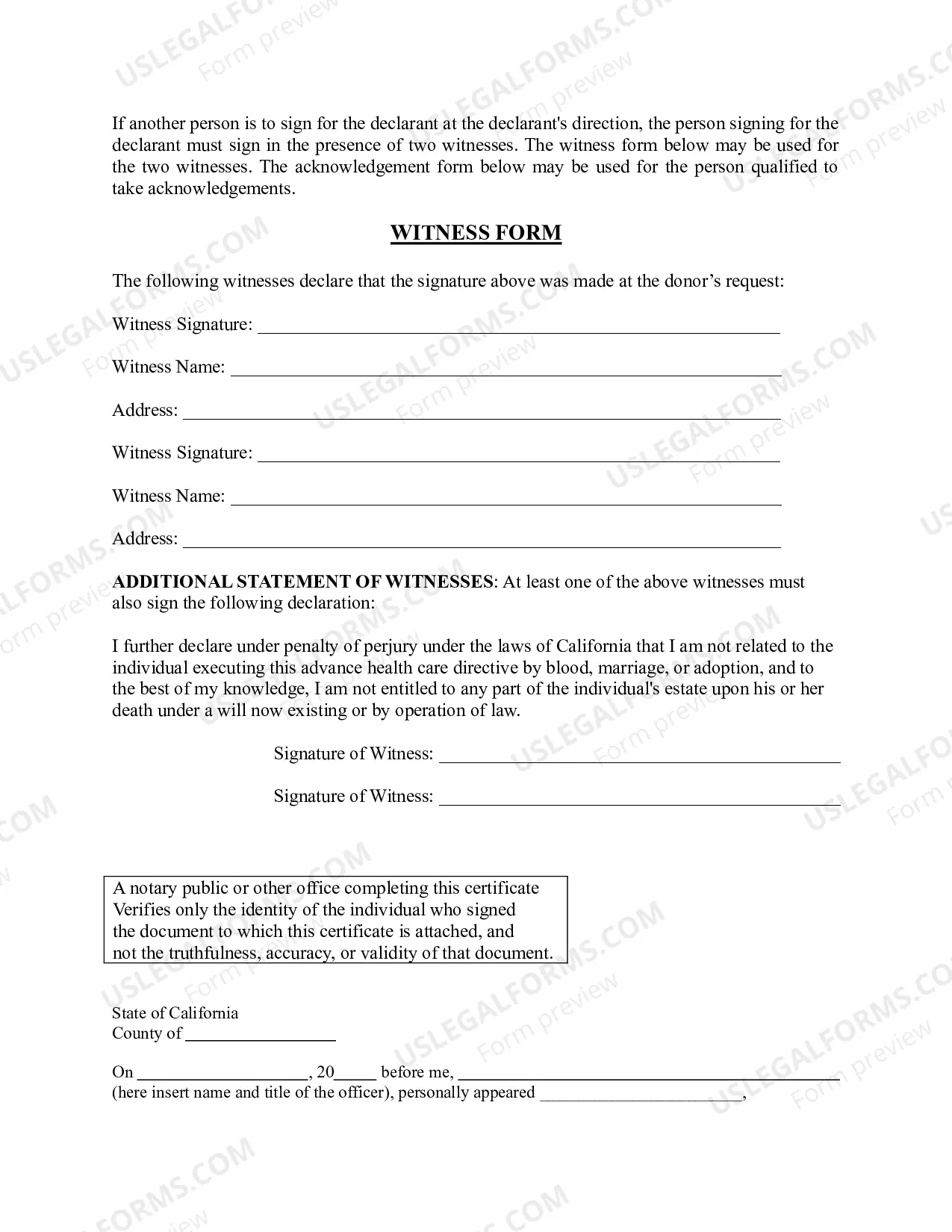 Preview Uniform Anatomical Gift Act Donation