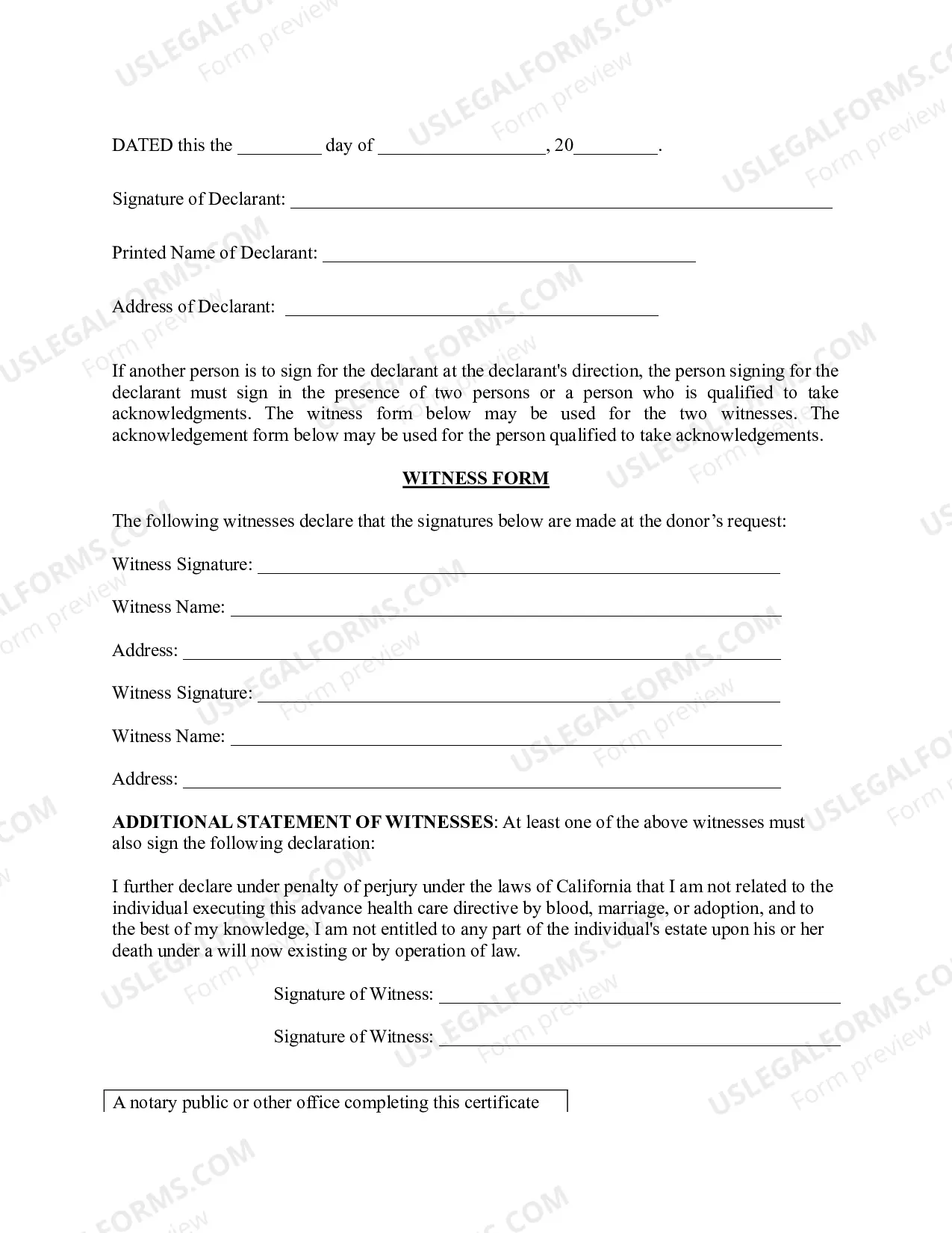 Preview Revocation of Anatomical Gift Donation