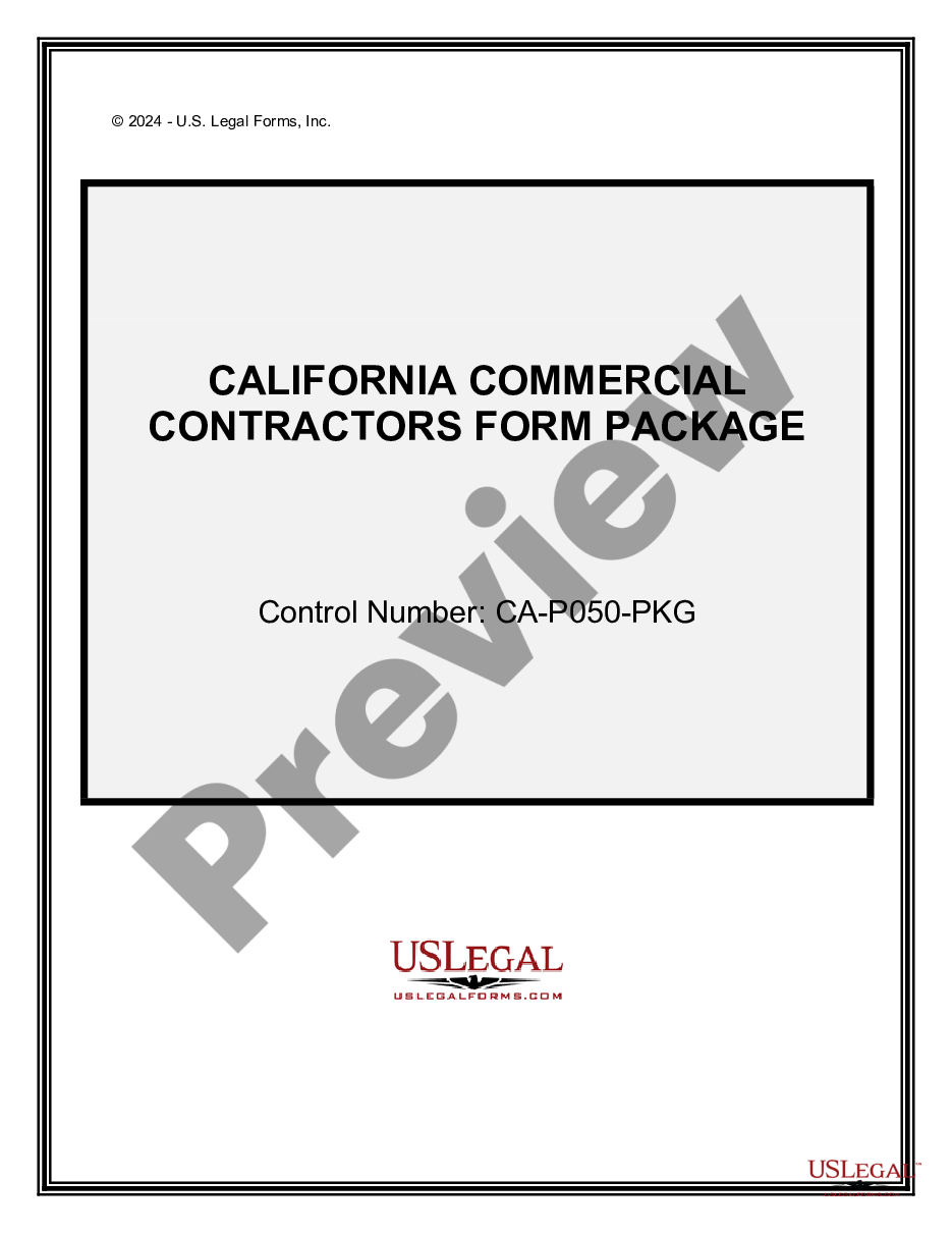 page 0 Commercial Contractor Package preview