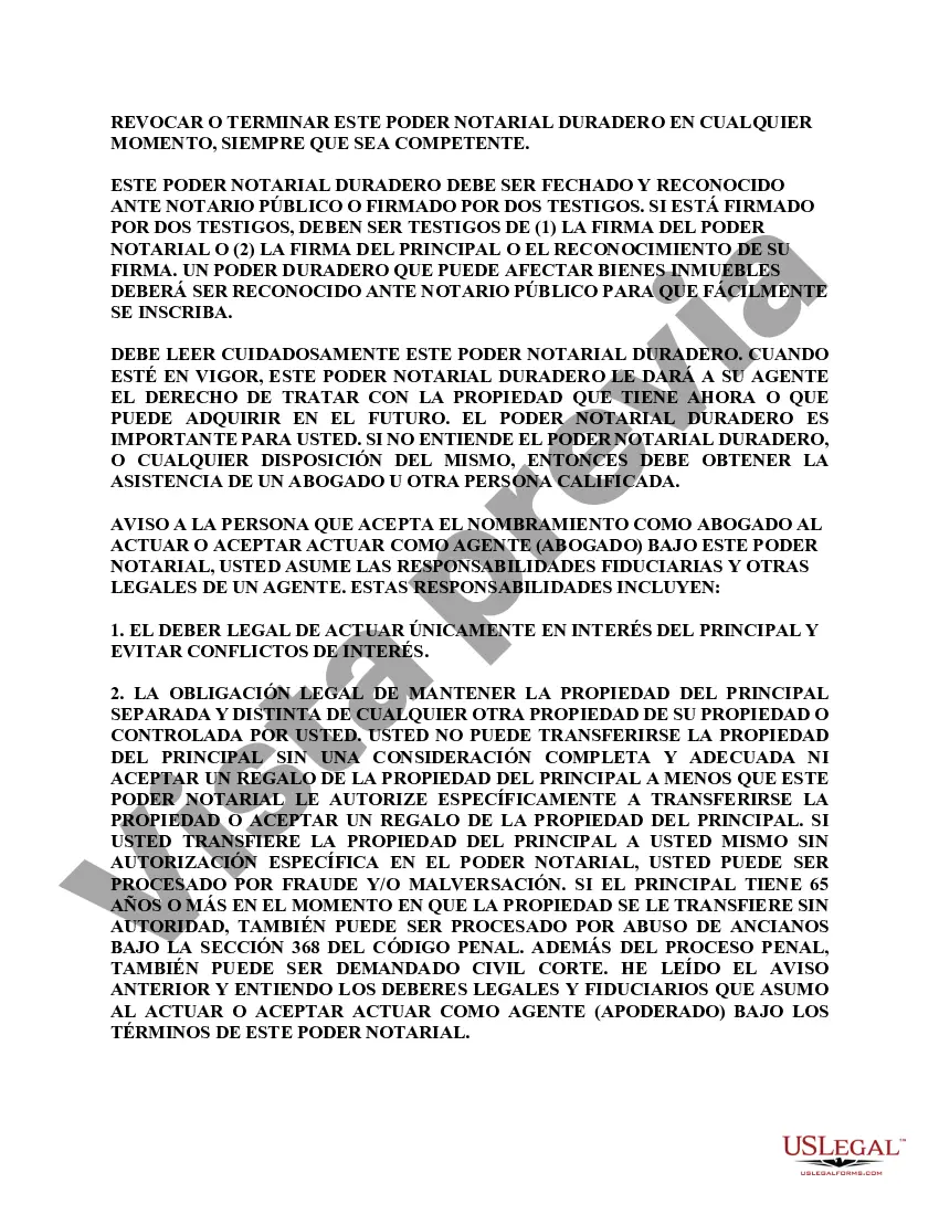 Preview Poder notarial limitado en el que se especifican poderes con ejemplos de poderes incluidos