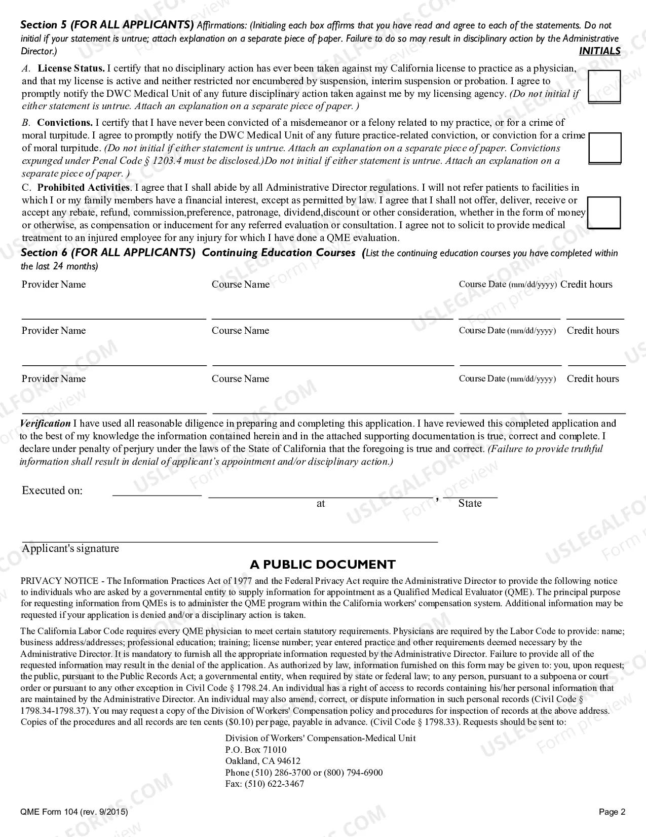 Preview Reappointment Application As Qualified Medical Evaluator