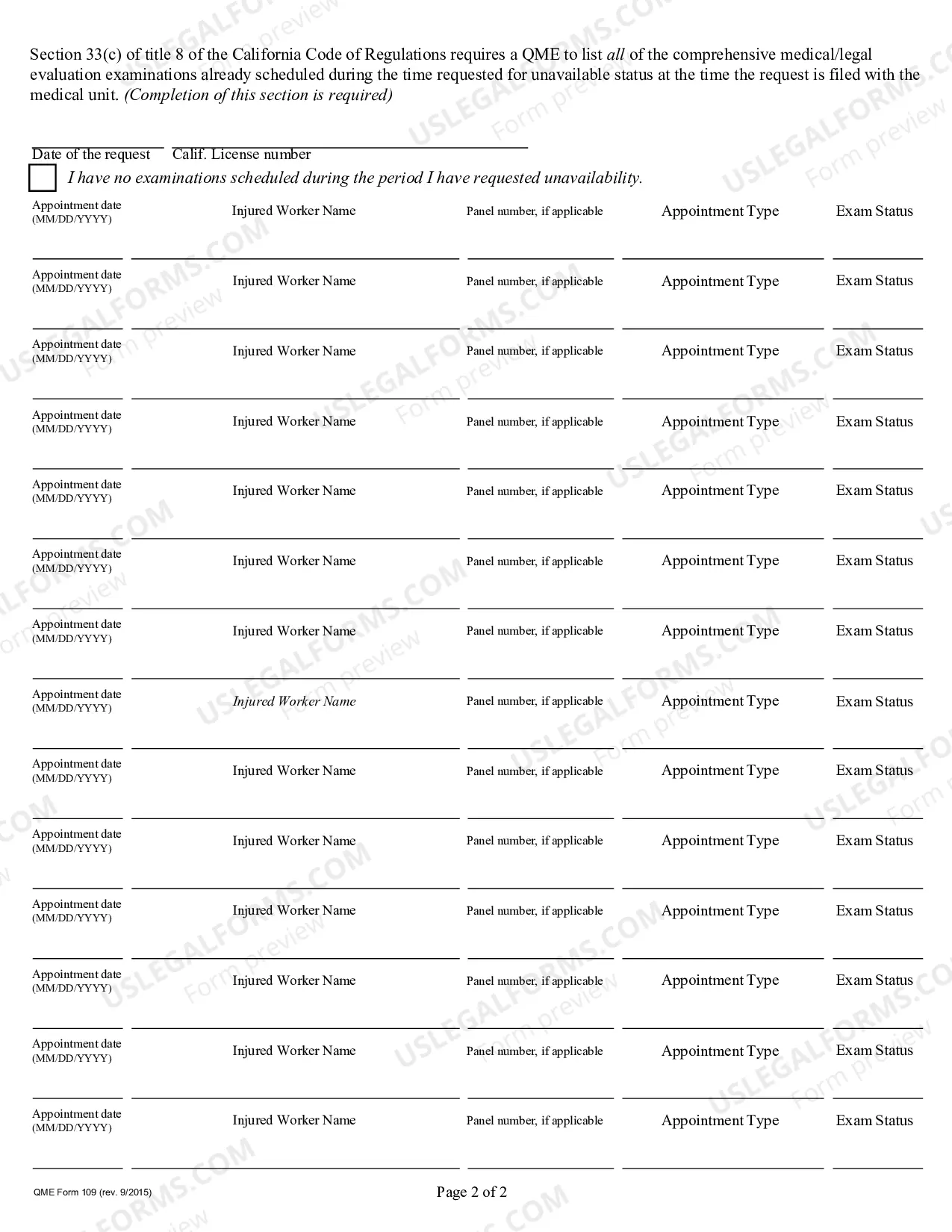Preview Notice Of Unavailability