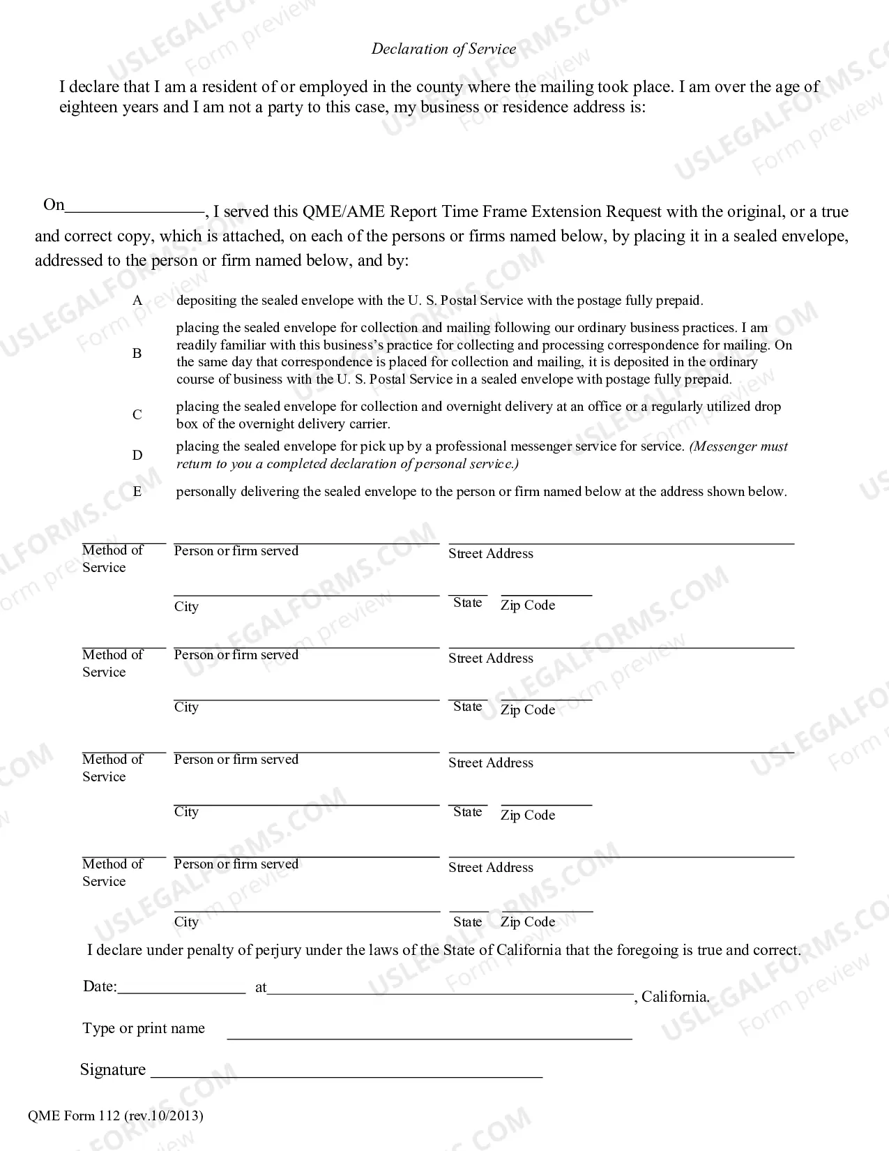 Preview QME-AME Time Frame Extension Request