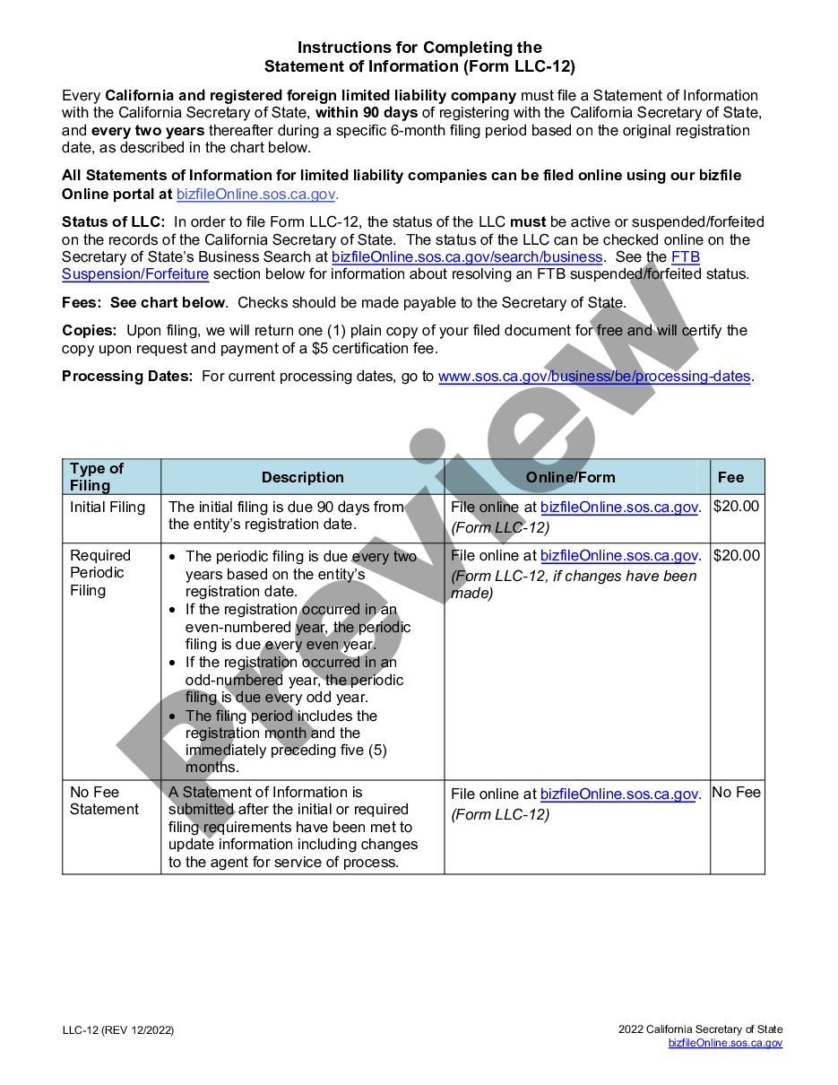 page 7 California Change of Registered Agent preview