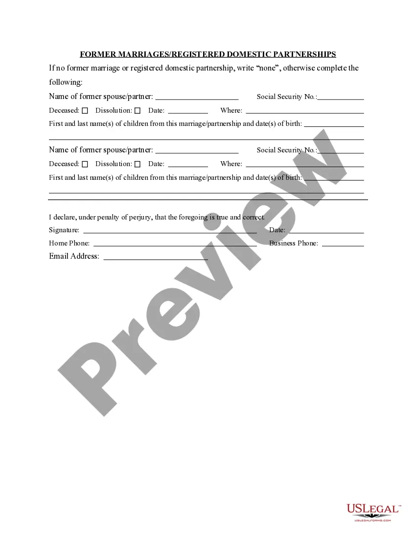 Preview Confidential Statement of Information for Real Estate Purchase