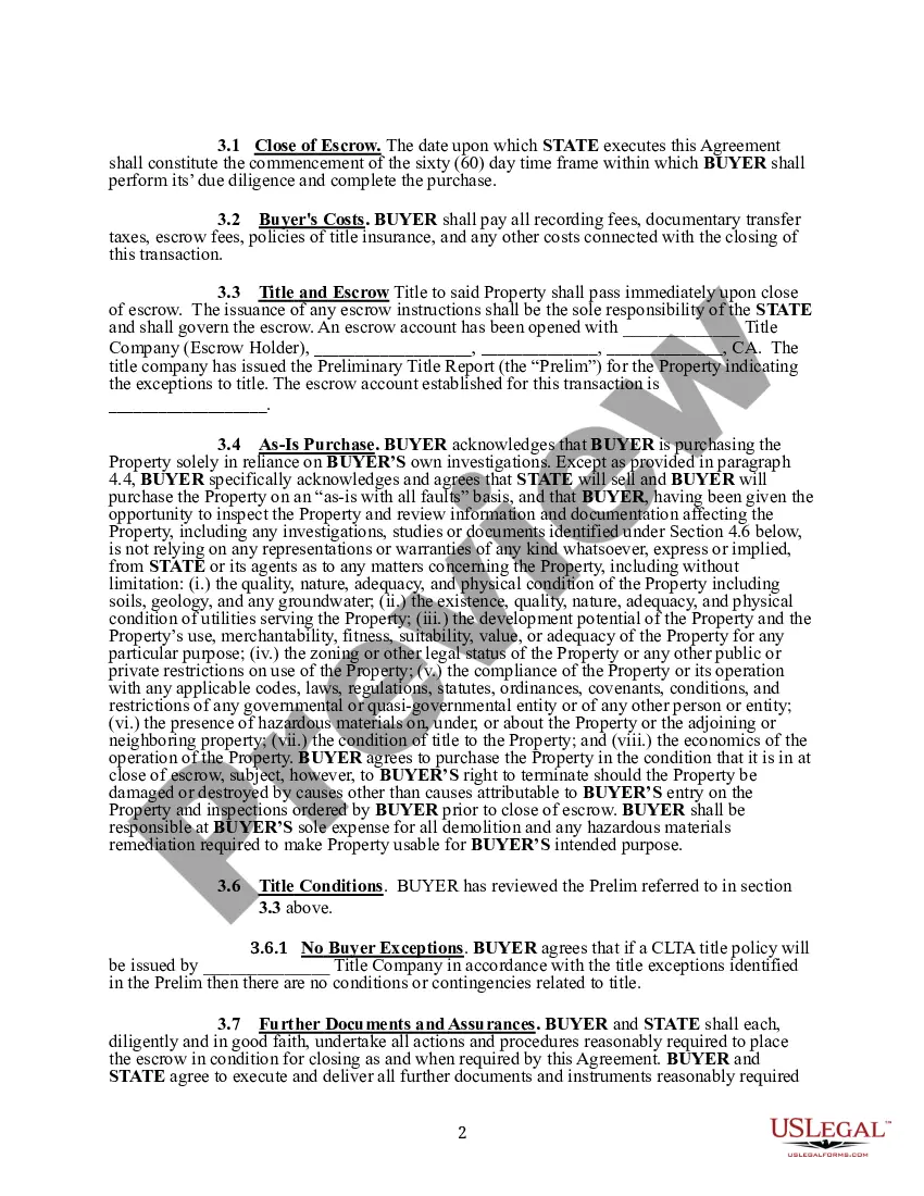 Preview Purchase and Sales Agreement