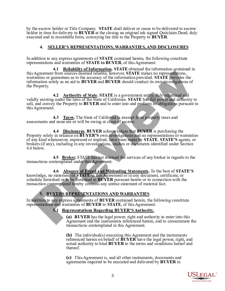 Preview Purchase and Sales Agreement