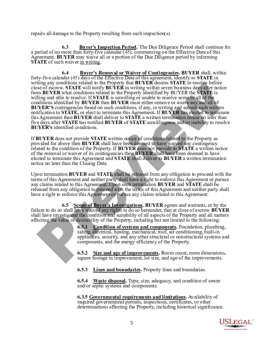 Preview Purchase and Sales Agreement