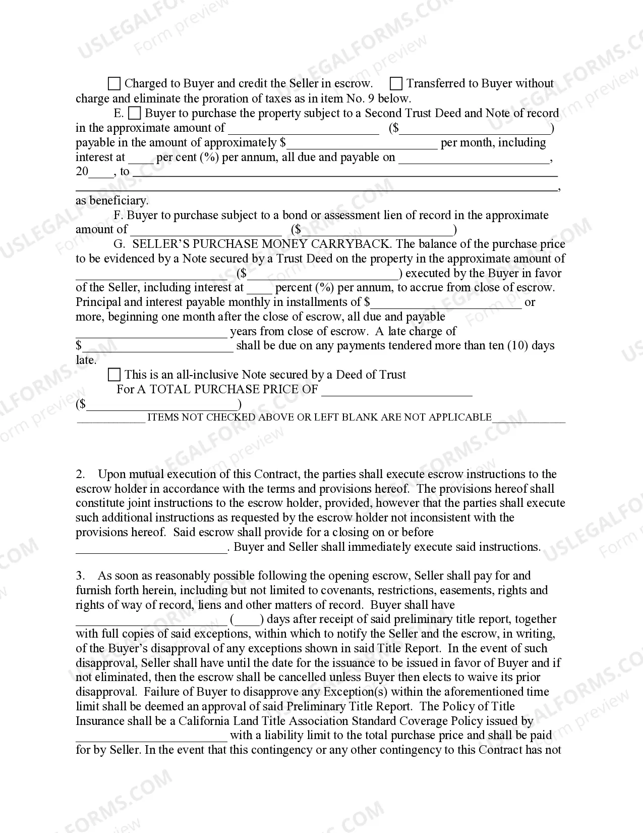 Preview Real Estate Purchase Contract and Receipt for Deposit