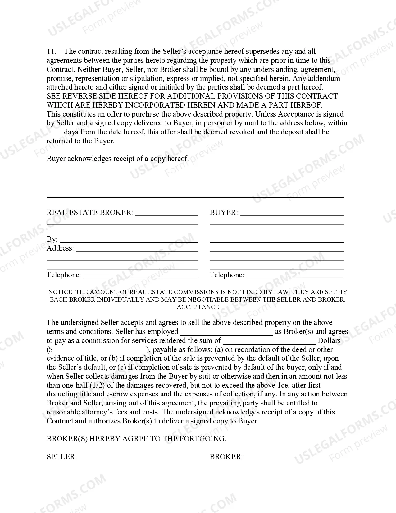 Preview Real Estate Purchase Contract and Receipt for Deposit