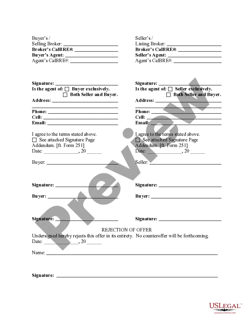 Preview Purchase Agreement - Basic