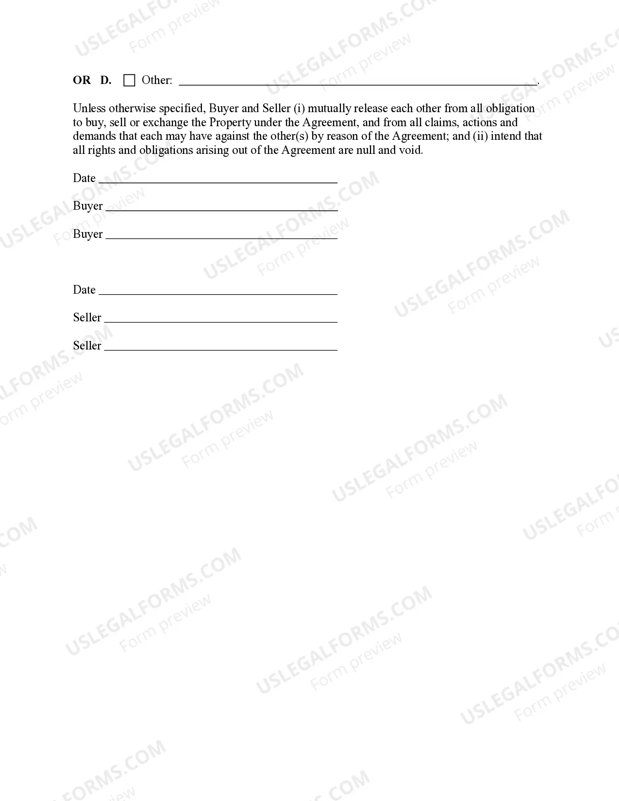 Preview Cancellation of Contract - Release of Deposit and Cancellation of Escrow