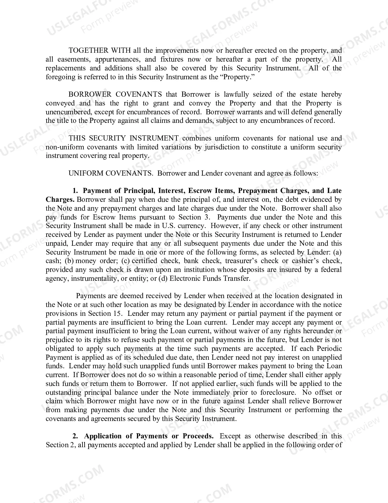 Preview General Deed of Trust