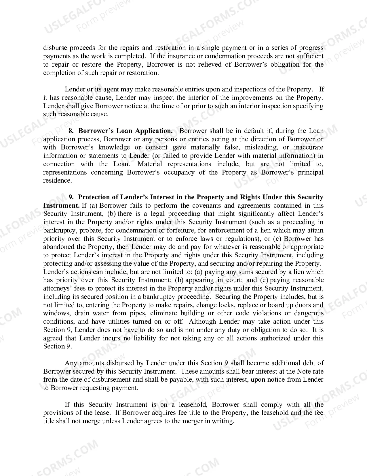 Preview General Deed of Trust