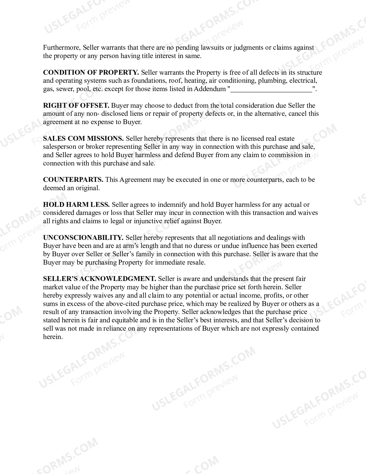 Preview Equity Purchase Agreement for Real Estate