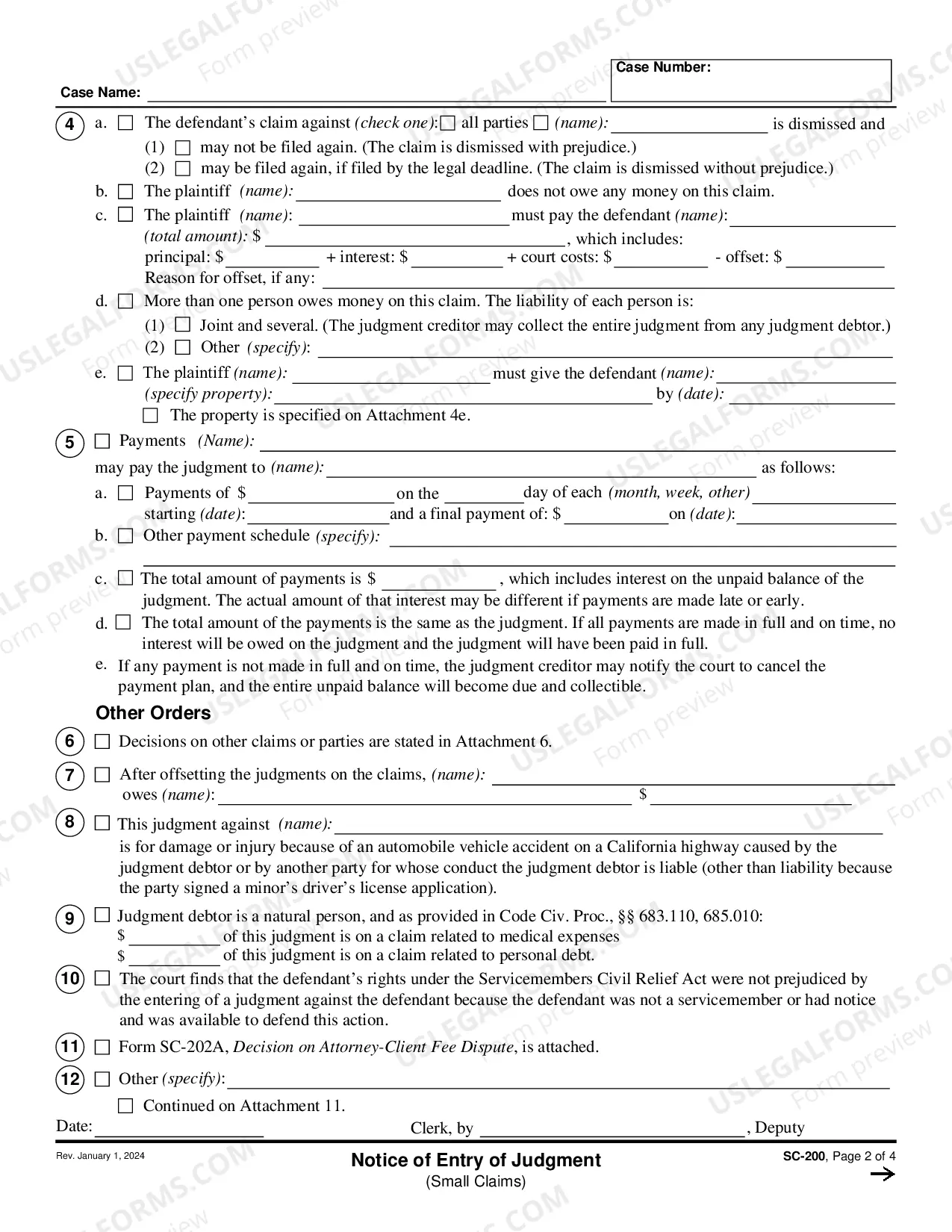 Preview Notice of Entry of Judgment