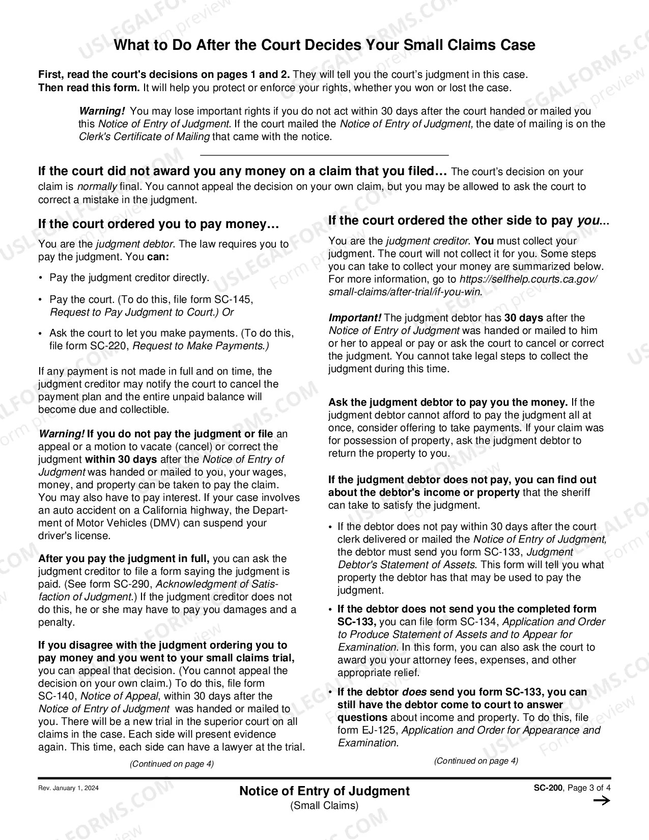 Preview Notice of Entry of Judgment