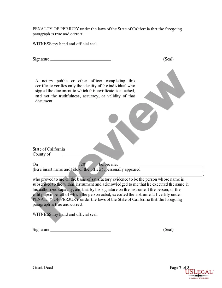 Get Grant Deed - Parents to Child with Reservation of Life Estate Preview Grant Deed - Parents to Child with Reservation of Life Estate