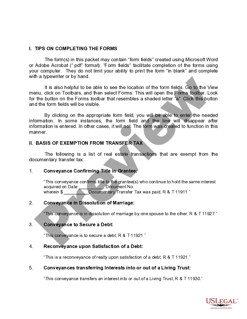 Get Grant Deed - Conversion of Community Property to Joint Tenancy Preview Grant Deed - Conversion of Community Property to Joint Tenancy